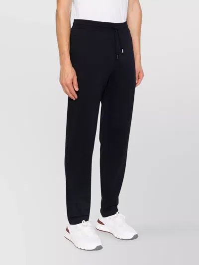 Brunello Cucinelli Cotton Sweatpants Mid-rise Waist In Black