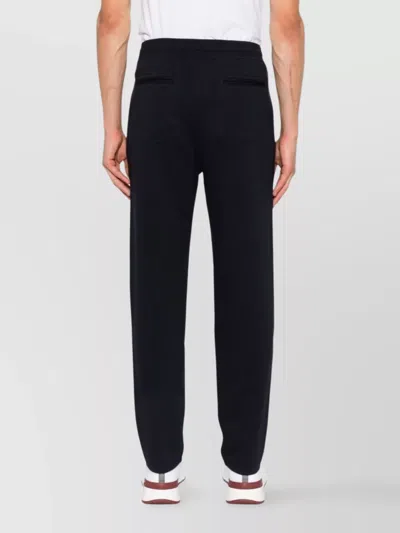 Brunello Cucinelli Cotton Sweatpants Mid-rise Waist In Black