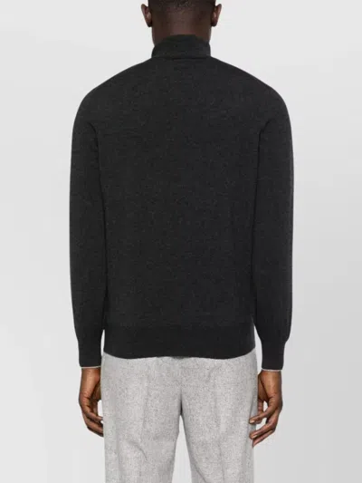 Brunello Cucinelli Cashmere High-neck Sweater In Black