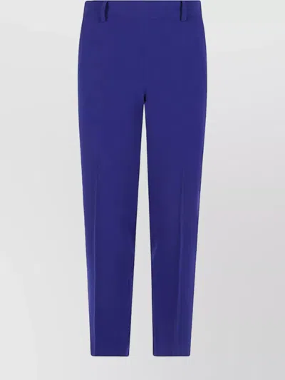 Alberto Biani Trousers Featuring Elastic Waistband And Back Pockets In Blue