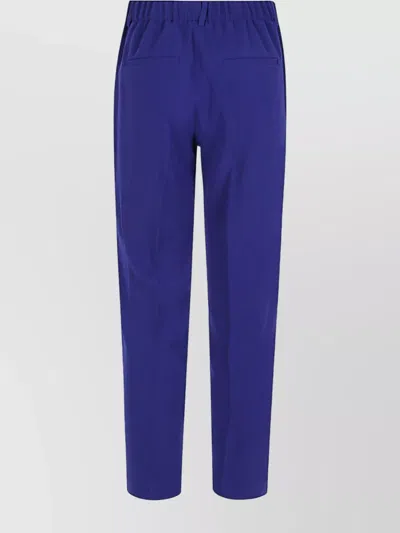 Alberto Biani Trousers Featuring Elastic Waistband And Back Pockets In Blue