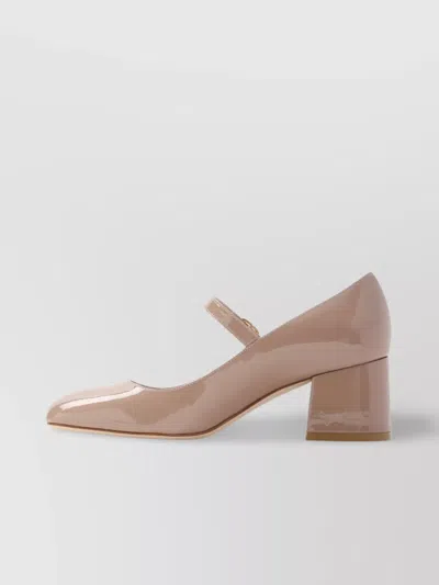 Stuart Weitzman Mary Jane Style Block Heel Pumps