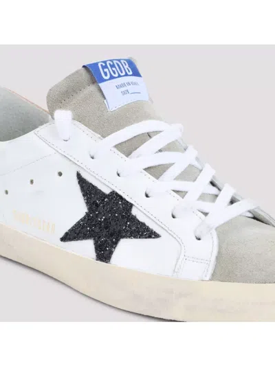 Golden Goose Super Star Glitter Sneakers In Animal Print