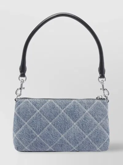 Marc Jacobs Quilted Denim Shoulder Bag With Removable Straps