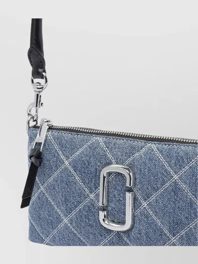 Marc Jacobs Quilted Denim Shoulder Bag With Removable Straps