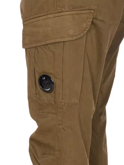 C.p. Company Cargo Pants Multiple Pockets In Brown