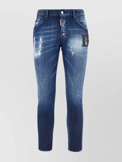 Dsquared2 Skater Jean Jeans Featuring Distressed Detailing In Blue