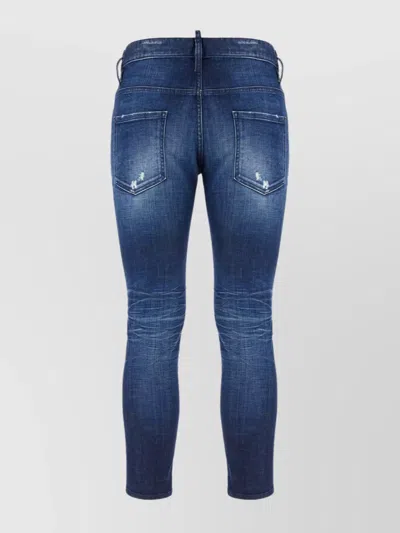 Dsquared2 Skater Jean Jeans Featuring Distressed Detailing In Blue