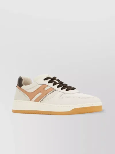Hogan Multicolor Leather H630 Sneakers In Neutral