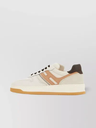 Hogan Multicolor Leather H630 Sneakers In Neutral