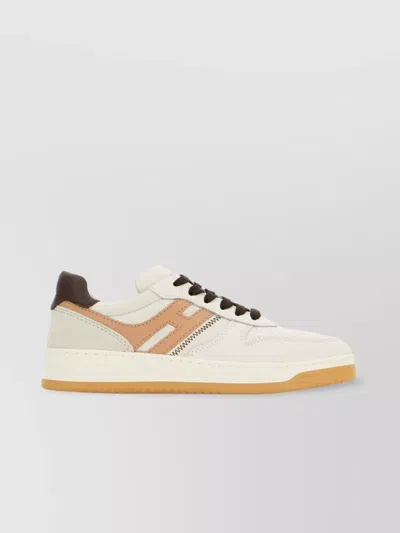 Hogan Multicolor Leather H630 Sneakers In Neutral