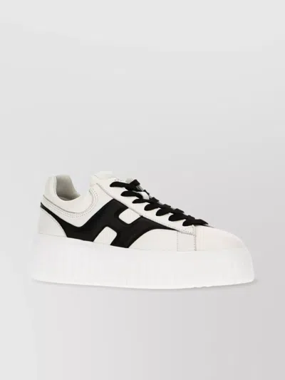 Hogan Nappa Leather Sneakers With Extralight Eva Sole In White