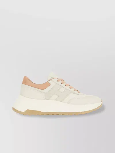 Hogan Footwear With Sole Contrast And Perforated Toe