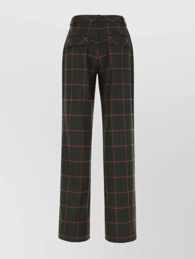 Paul Smith Embroidered Wide Leg Stretch Pants