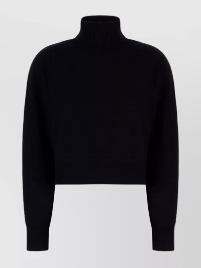 Michael Kors Wool Sweater With Turtleneck And Cropped Length