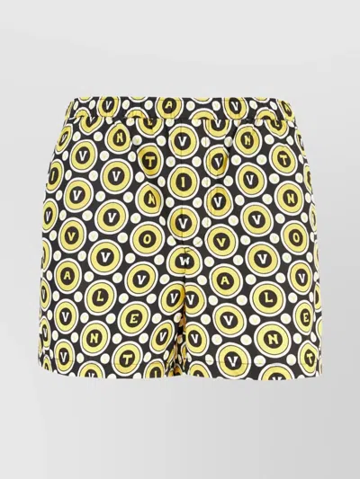 Valentino All-over Print Nylon Swim Shorts