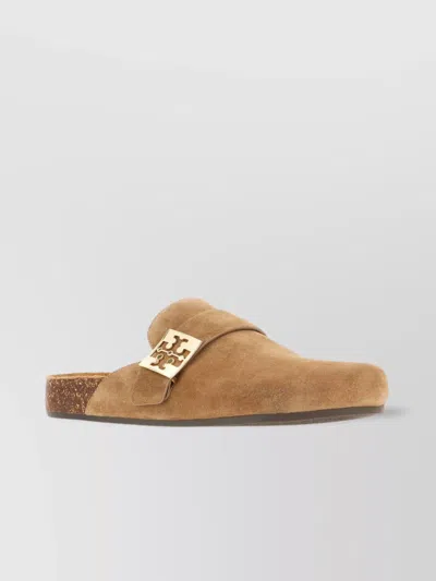 Tory Burch Mellow Suede Slippers Flat Sole