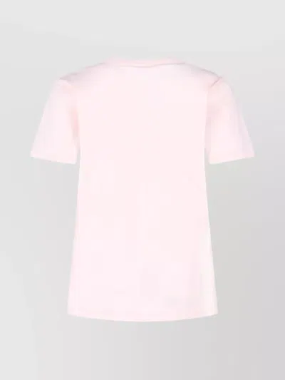 Vivienne Westwood Crew Neck Graphic Print Short Sleeves Top In Pink
