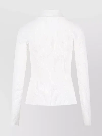 Courrèges Celine Black Wesley Cotton Jeans In White