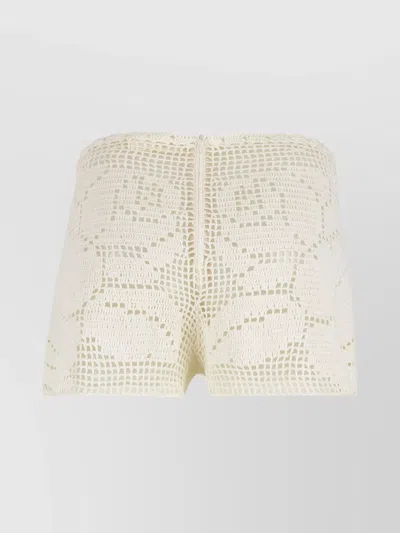 Magda Butrym Knitted Crochet Shorts