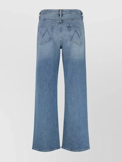 Mother The Dodger Sneak Straight Leg Jeans In Blue