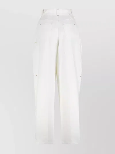 Jacquemus Women Le De-nimes Curzi Jeans In White