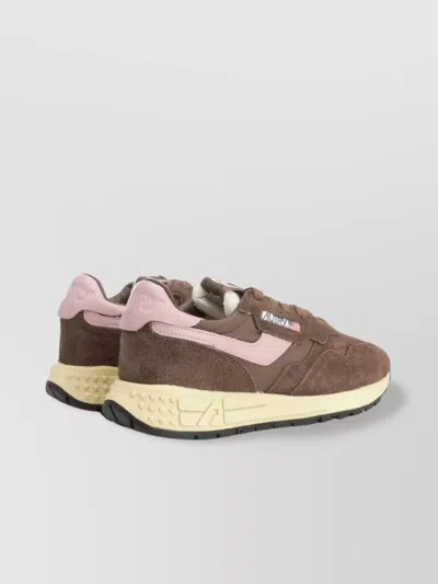 Autry Multicolor Fabric And Suede Reelwind Sneakers