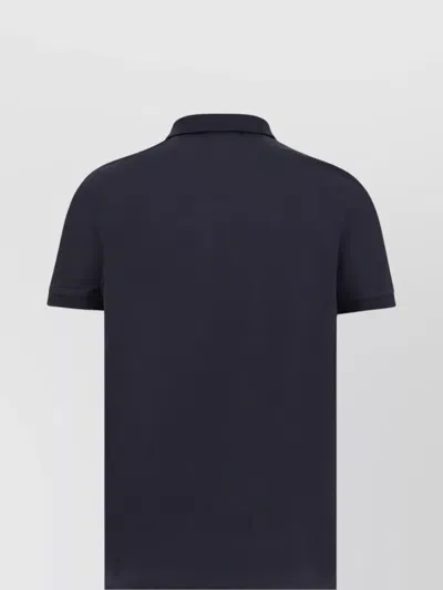 Stone Island Logo Polo Shirt In Black