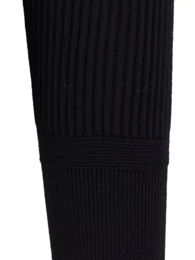 Stone Island Wool Crew Neck Pullover In Black