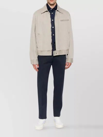 Kiton Button-down Shirt Pocket In Blue