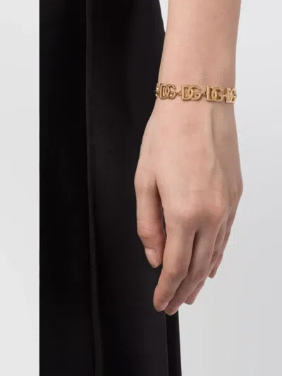 Dolce & Gabbana Logo-plaque Polished-finish Bracelet