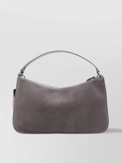 Twinset Twin-set Grey Melange Polyester Cotton Bags In Gray
