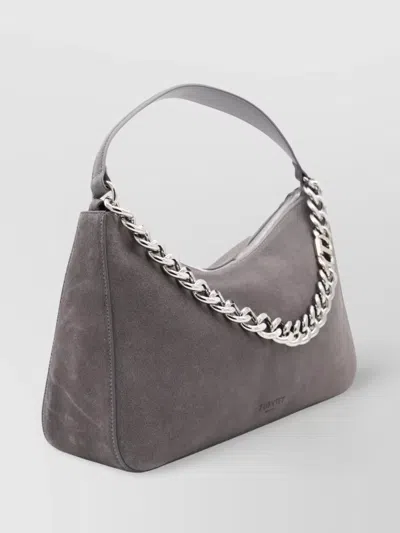 Twinset Twin-set Grey Melange Polyester Cotton Bags In Gray