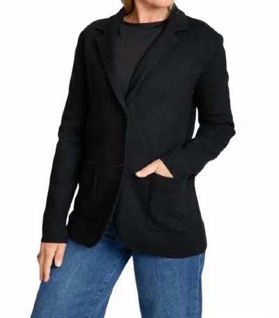 Burgess Sweaters Milly Single Breasted Blazer In Black