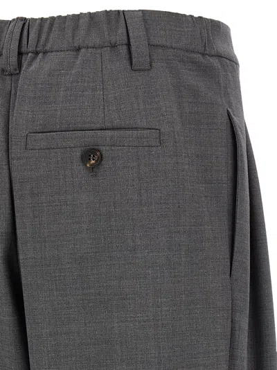 Brunello Cucinelli Sartorial Baggy Pants Gray