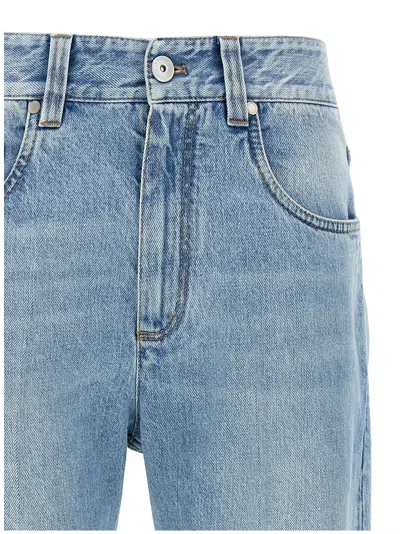 Brunello Cucinelli Light Blue Monile Jeans In Blue