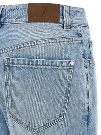 Brunello Cucinelli Light Blue Monile Jeans In Blue