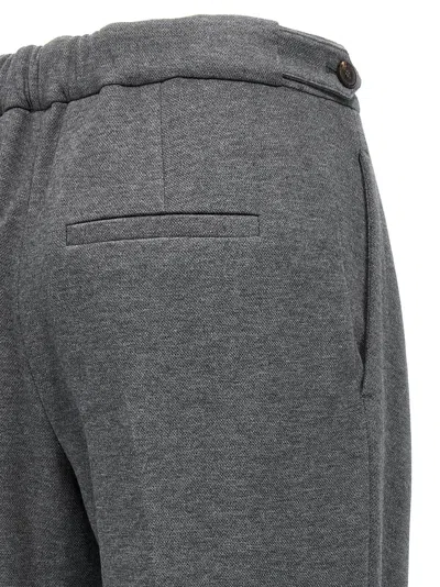 Brunello Cucinelli Grey Pleat Pants