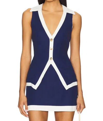 Show Me Your Mumu Colby Vest Top In Navy