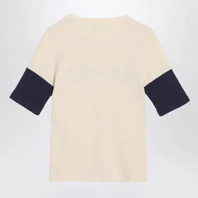 Chloé Logo Embroidered Heavy Cotton Wool T-shirt