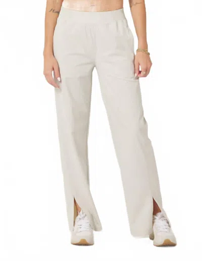 Glyder Charlotte Relaxed Pant In Oatmilk In White