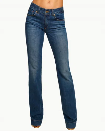 Ramy Brook Kyle Low Rise Flare Jeans In Medium Wash In Blue