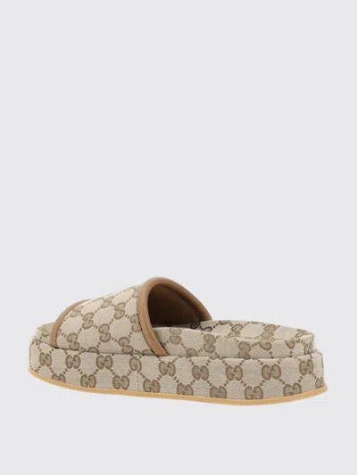 Gucci Flat Sandals Woman Beige