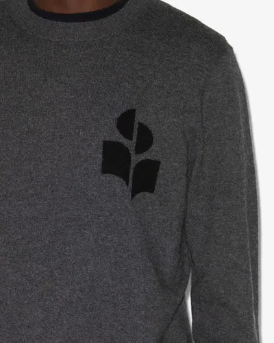 Isabel Marant Antea Logo-detail Pullover In Gray