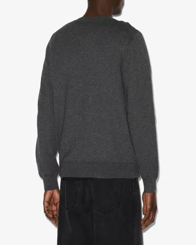 Isabel Marant Antea Logo-detail Pullover In Gray