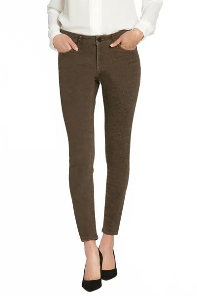 Dear John Denim Gisele Leopard Skinny High Waisted Jeans In Mocha In Brown