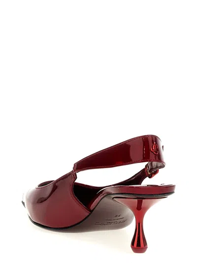 Jimmy Choo Amel 50 Embellished Mirrored-leather Slingback Pumps