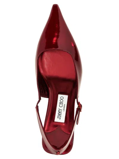 Jimmy Choo Amel 50 Embellished Mirrored-leather Slingback Pumps