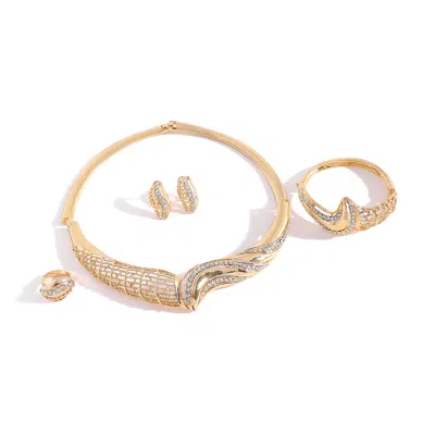 Sohi Women Golden Jewellery Set