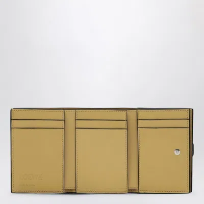 Loewe Trifold Wallet Shell Grey/eucalyptus/butter In Leather Women